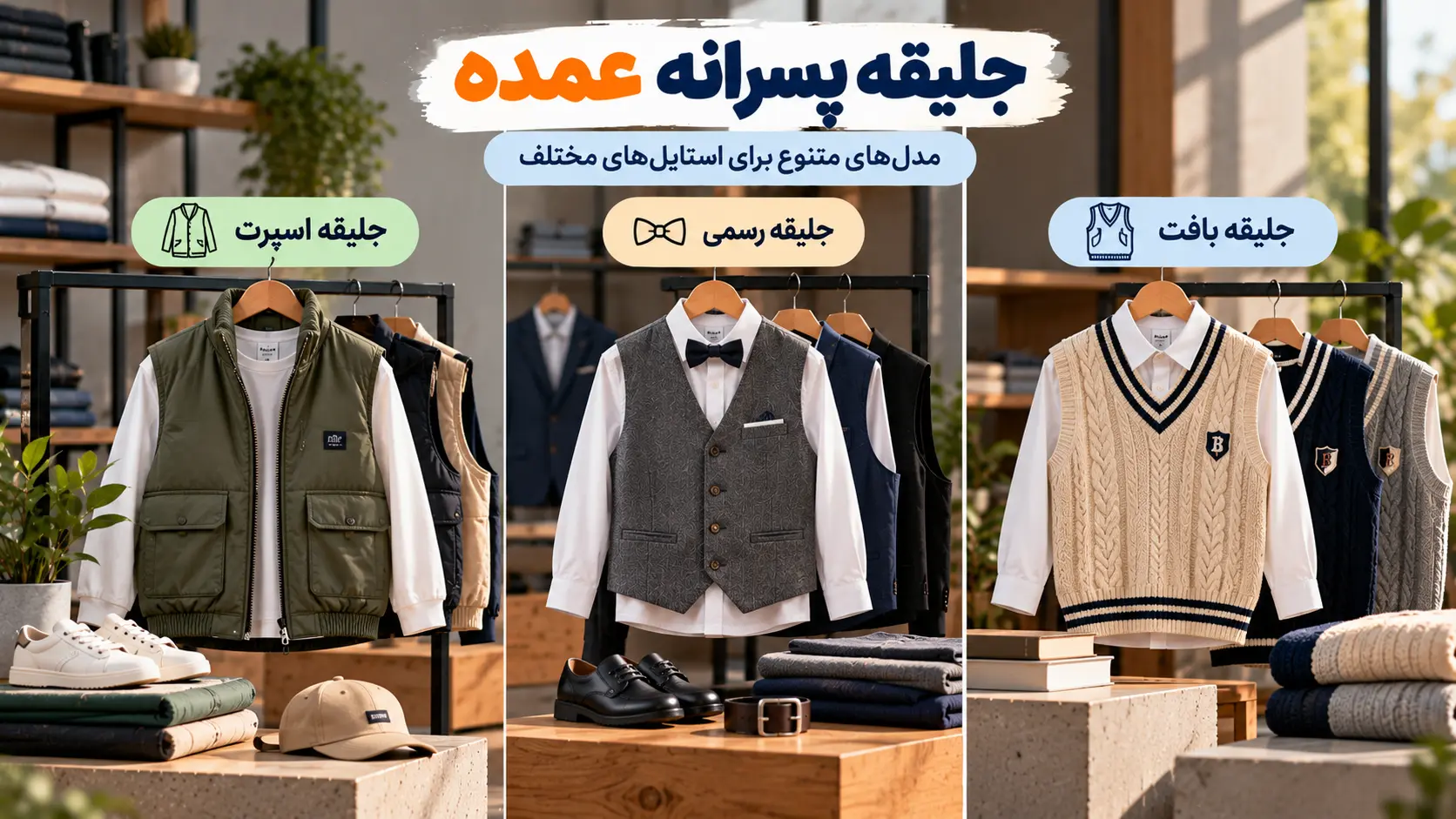 خرید جلیقه پسرانه عمده از لینک ویترین